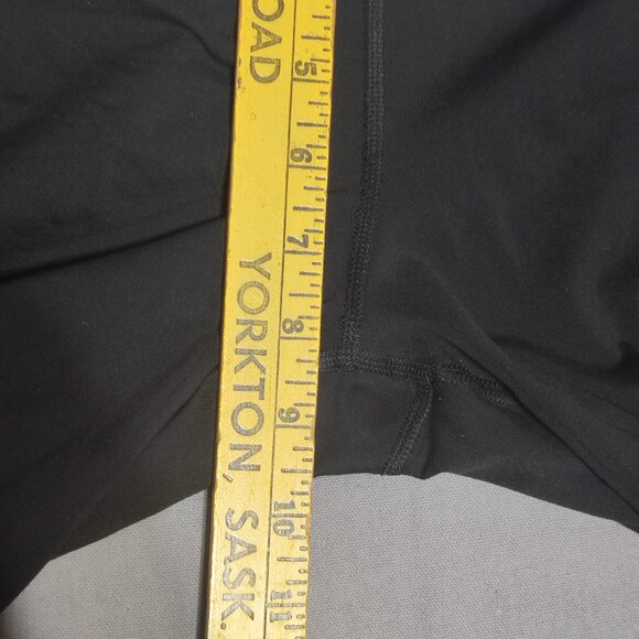 Lululemon Run Inspire Crop II pants women's sz 8 Black / Tonka Stripe Angle Blue - Picture 12 of 14